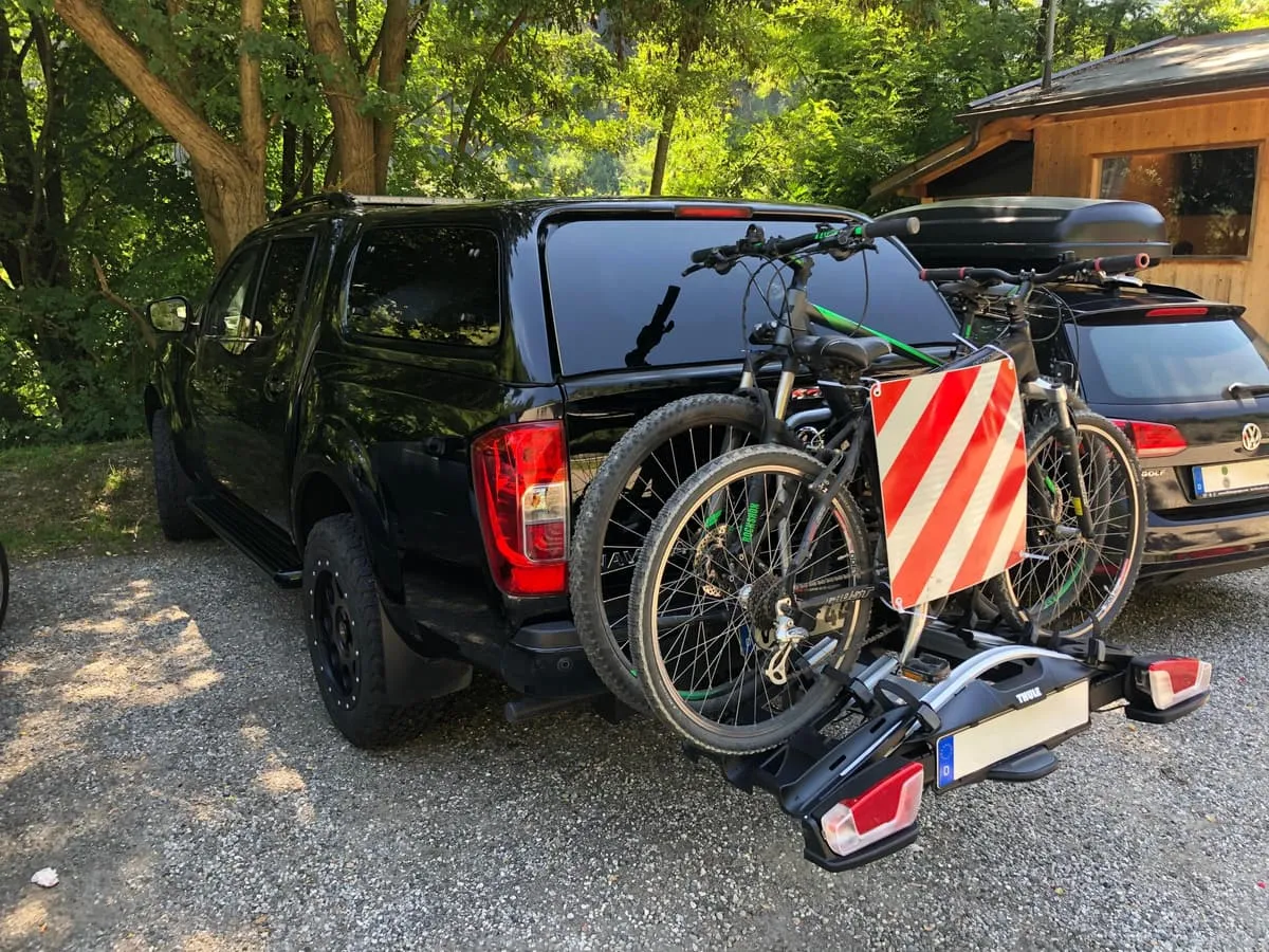 Fahrradträger mit Fahrrädern