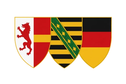 Wappen Vogtland, Sachsen und Deutschland